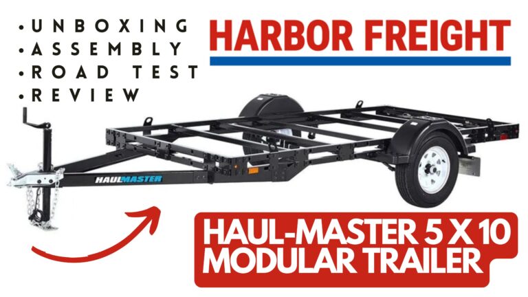 Harbor Freight 5×10 Modular Trailer for a homemade DIY camper build