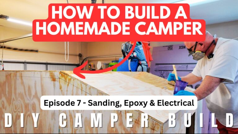 Homemade camper electrical system and rear kitchen door project