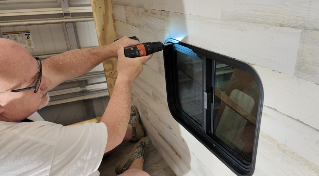 DIY camper roof vent installation